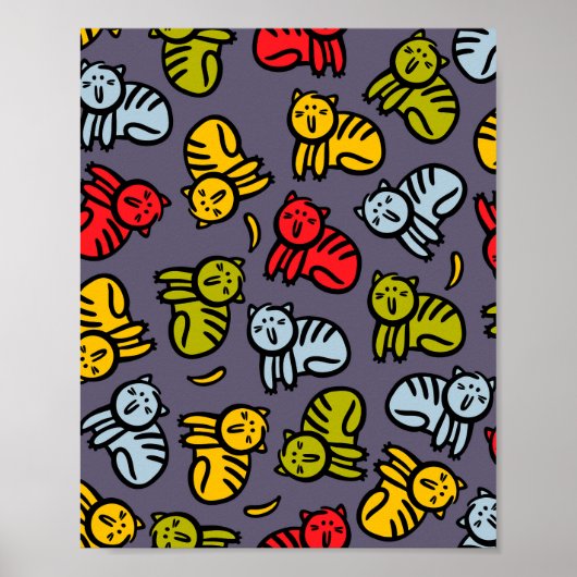 Poster Chats plus bananes (Devant)