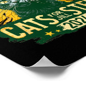 Poster Chats Pour Jill Stein Pour Président 2024 Usa Gree (Coin)