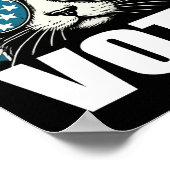 Poster Chats Pour Kamala Harris Vote 2024 (Coin)