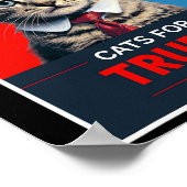 Poster Chats Pour L'Élection Trump 2024 1 (Coin)