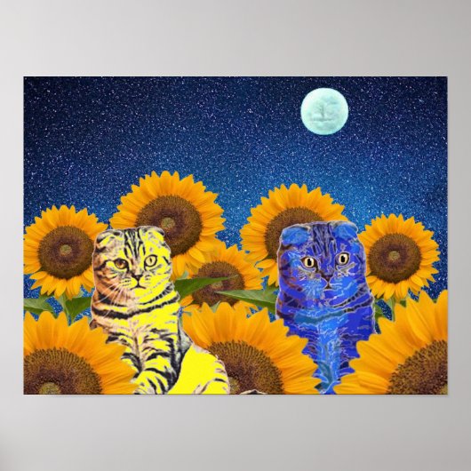 Poster Chats pour l'Ukraine (Devant)