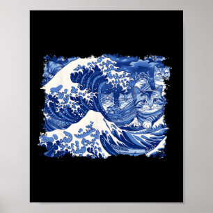 Poster Chats qui saluent Kamala Drôle Kamala Harris amour