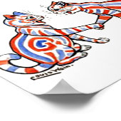 Poster Chats rayés, Louis Wain, (Coin)