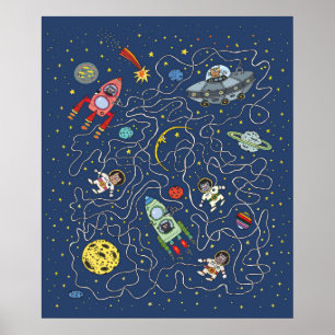 Poster Chats spatiaux