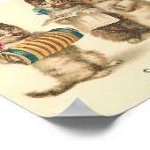 Poster Chats Vintages Bonne Annee (Coin)