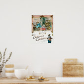 Poster Chats Vintages mignons (Cuisine)