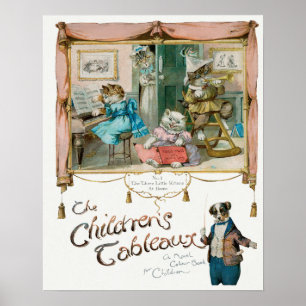 Poster Chats Vintages mignons