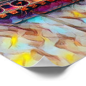 Poster Chattanooga Choo Choo Peinture à l'huile de néon (Coin)