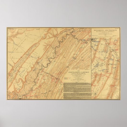 Poster Chattanooga, Tennessee (Devant)