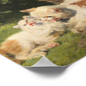 Poster Chatte avec Chatons | Julius Adam le Jeune (Coin)