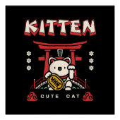 Poster chatte chanceuse (Devant)