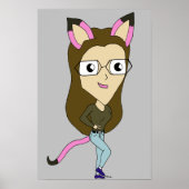 Poster chatte chibi (Devant)