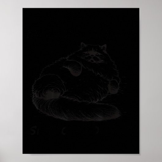 Poster Chatte mère je ne suis que peau et os (Devant)