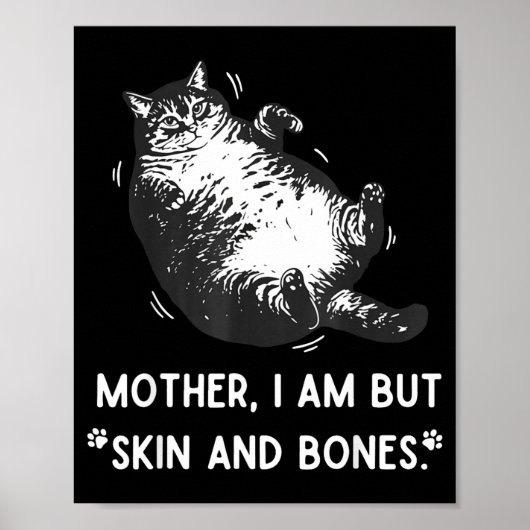 Poster Chatte mère je ne suis que peau et os (Devant)