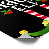 Poster Chatty Christmas Elf Matching Pajama X-mas Party  (Coin)