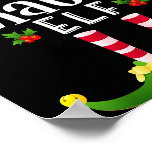 Poster Chatty Christmas Elf Matching Pajama X-mas Party  (Coin)