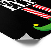 Poster Chatty Elf Correspondance Famille Groupe Noël Fête (Coin)