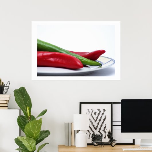 Poster Chaud (Bureau à domicile)