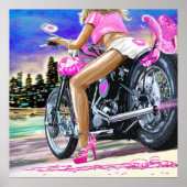 POSTER CHAUD BIKER CHIC (Devant)