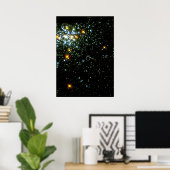 Poster Chaud blanc nain brille dans Young Star Cluster NG (Bureau à domicile)