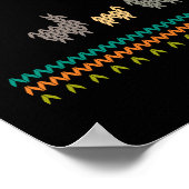 Poster Chaud de Noël affreux Jésus religieux chrétien (Coin)