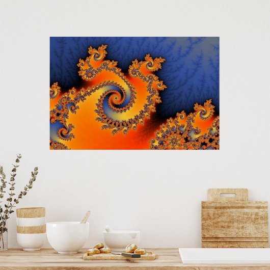 Poster chaud froid triple Twirl (Cuisine)