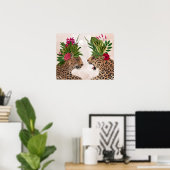 Poster Chaud House Leopards | Une paire (Bureau à domicile)