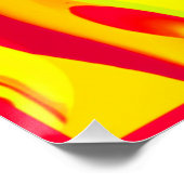 Poster Chaud Motif coloré (Coin)