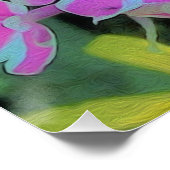 Poster Chaud rose et blanc Peppermenthe Twist Garden Phlo (Coin)