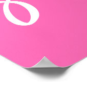 Poster Chaud rose tendance Bienvenue à Sweet 16 Anniversa (Coin)