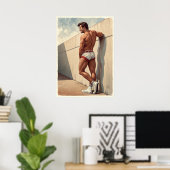 Poster Chaud sur le mur (Bureau à domicile)