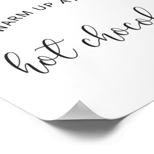 Poster Chauffage à feuillage persistant au Hot Chocolate (Coin)