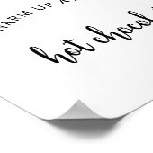 Poster Chauffage à feuillage persistant au Hot Chocolate (Coin)