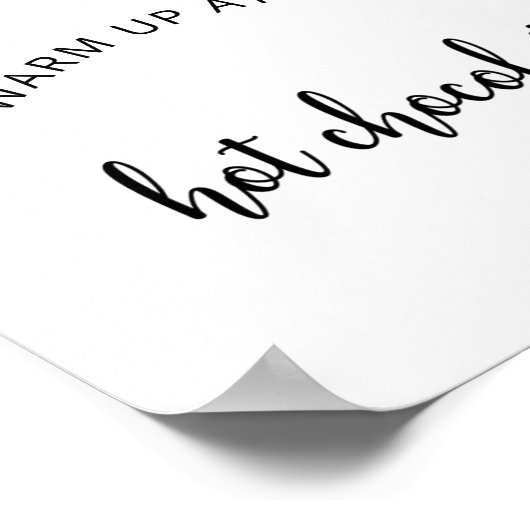 Poster Chauffage à feuillage persistant au Hot Chocolate (Coin)