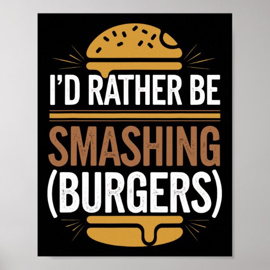 Poster Chauffage Burger Lover Grillé Cheeseburger Plat To (Devant)