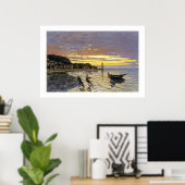 Poster Chauffage d'un bateau, Honfleur (Bureau à domicile)