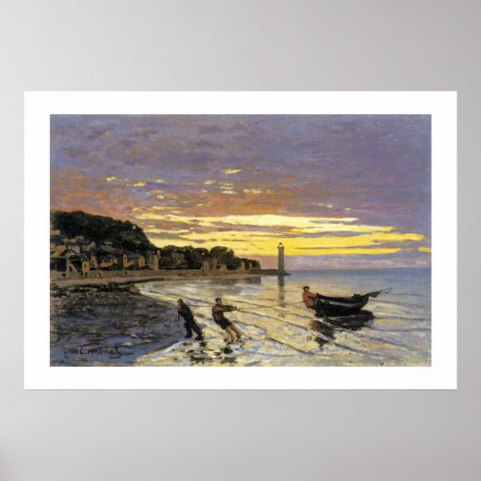 Poster Chauffage d'un bateau, Honfleur (Devant)