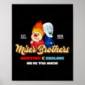 Poster Chauffage Et Refroidissement Frères Noël Rétro (Devant)