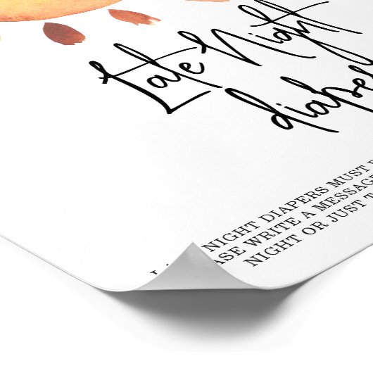 Poster Chauffage Late Night couches (Coin)