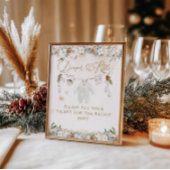 Poster Chauffe-Baby shower de ligne de plus haute tempéra