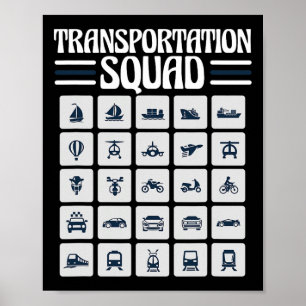 Poster Chauffeur de Bus Scolaire Ck À l'École Drôle de Tr
