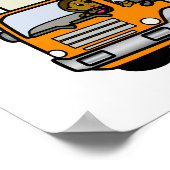 Poster Chauffeur de camion femme foncée (Coin)