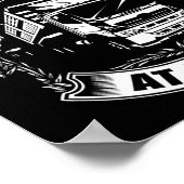 Poster Chauffeur De Camion Vivant Entre Les Lignes (Coin)