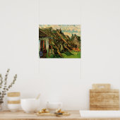Poster Chaumières en grès par Vincent van Gogh (Cuisine)