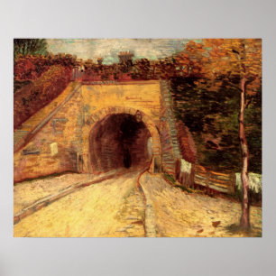 Poster Chaussée avec viaduc à sous-passage par Vincent va