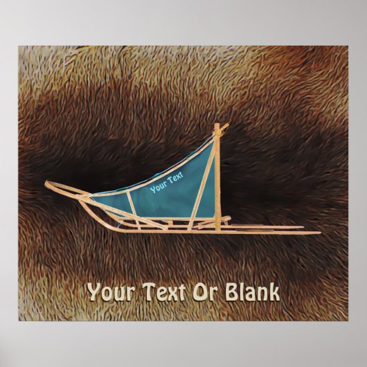 Poster Chaussée De Chien Sur Fourrure De Caribou (Devant)