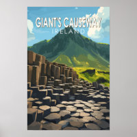 Chaussée du Géant Art de Voyage Vintage