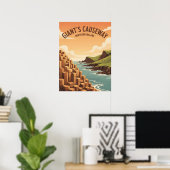 Poster Chaussée du Géant Irlande du Nord (Bureau à domicile)