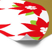 Poster Chaussettes d'hiver rétro de Noël (Coin)