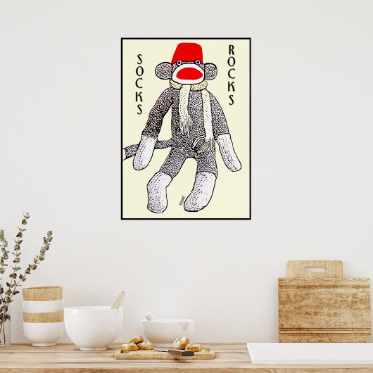 Poster Chaussettes Rocks ! (Cuisine)